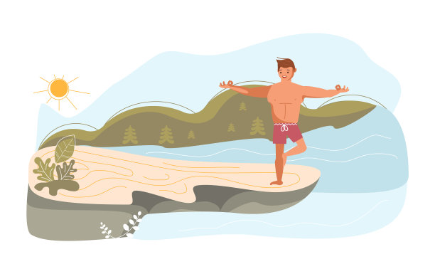 人在高高的岩石上图片下载