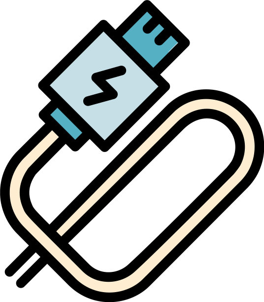 电子卷烟usb线图标轮廓风格图片下载