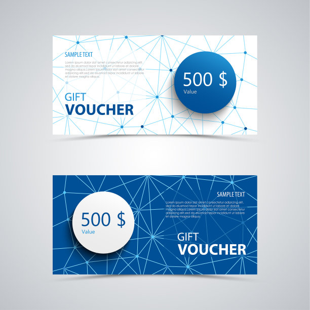 礼品券的抽象背景和圆形图片下载