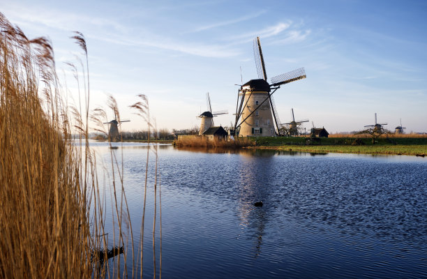 荷兰风车图片下载