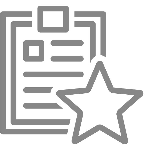 带星线图标的便笺板文件评级图片下载