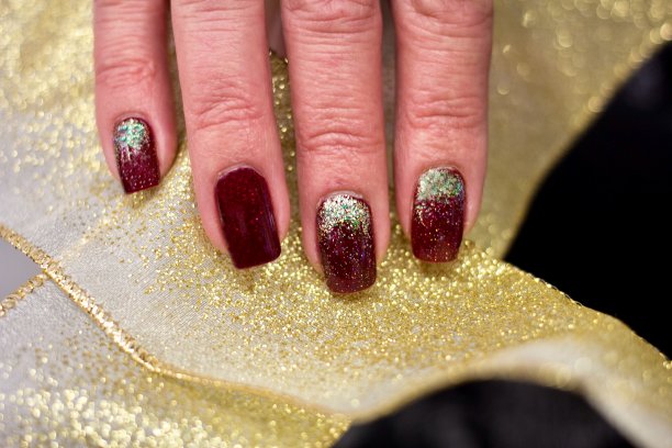 金亮指甲艺术设计图片下载