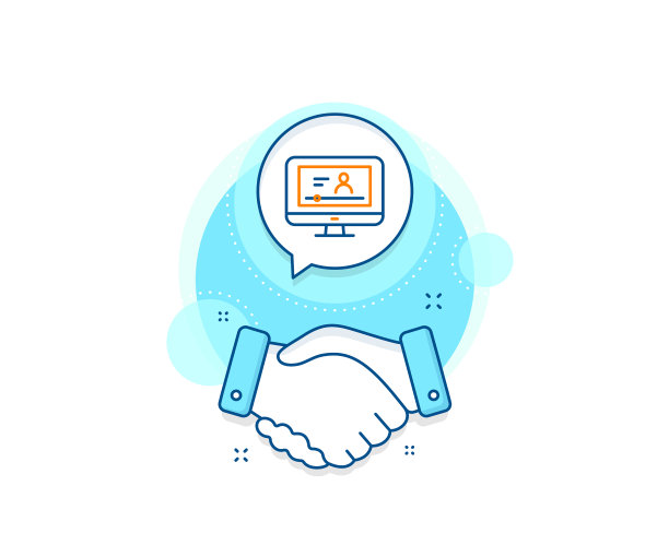 在线视频教育线图标笔记本标志图片下载