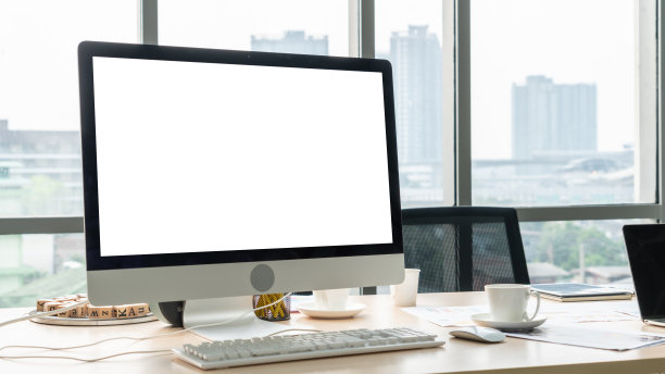 空白的电脑显示器屏幕用于设计模拟模板图片下载