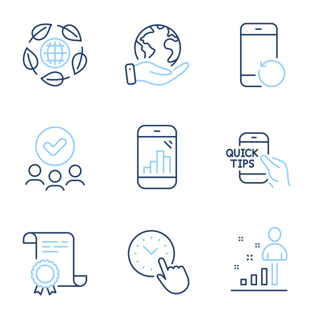 恢复手机统计和图形手机图标设置图片下载