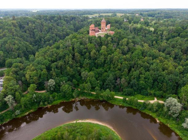 图赖达的鸟瞰图图片下载