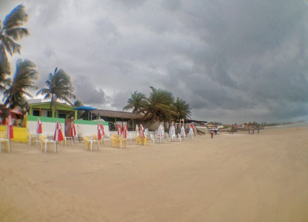 空的海滩咖啡馆图片下载