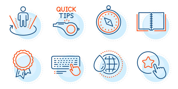 成功增强现实和书籍图标集图片下载