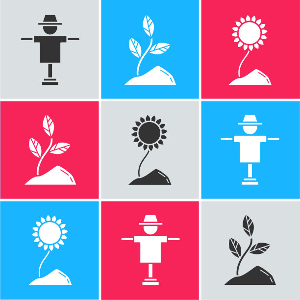 设置稻草人芽和向日葵图标图片下载