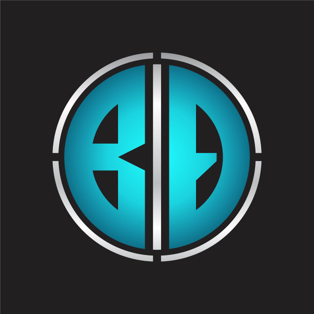 Bq标志首字母用圆形线切割设计图片下载