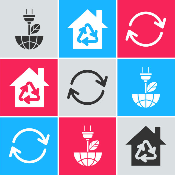 在叶生态屋中设置节电插头图片下载