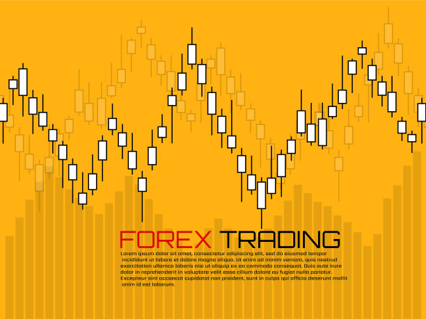 股市和日本蜡烛。外汇交易图形设计概念。摘要金融背景图片下载