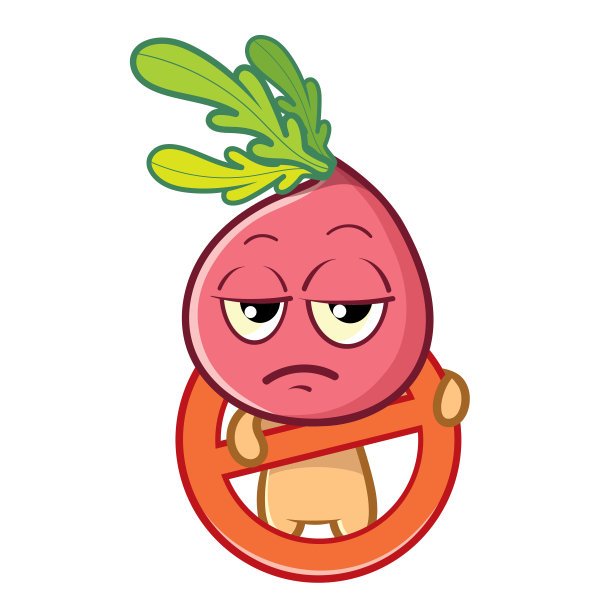 搞笑萝卜矢量情绪图片下载