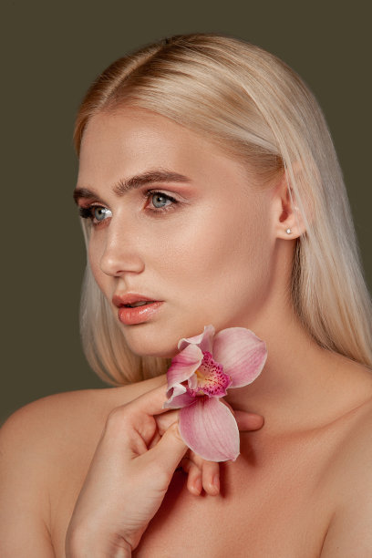 漂亮女人肖像女性美花图片下载