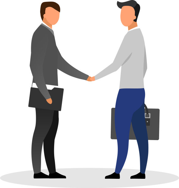 商人握手平业务伙伴图片下载