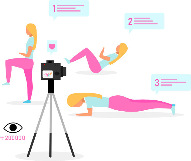 体育博主，健身教练，视频博主图片下载