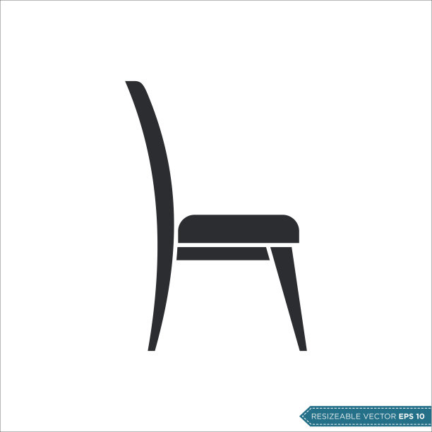 椅子图标矢量模板插图设计图片下载