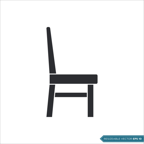 椅子图标矢量模板插图设计图片下载