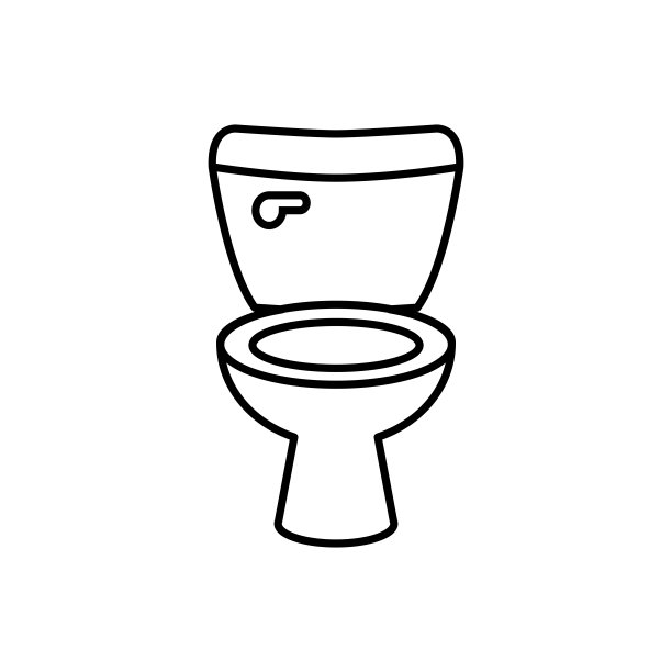 马桶图标新潮扁平设计图片下载