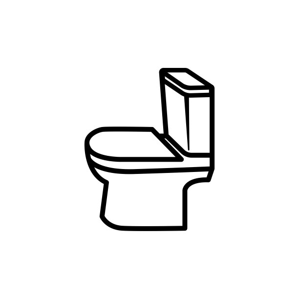 马桶图标新潮扁平设计图片下载