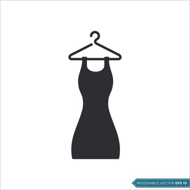 服装布图标矢量模板插图设计图片下载