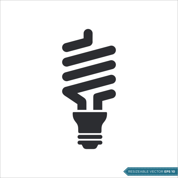 经济灯泡图标矢量模板图片下载