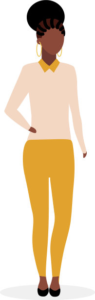 美国黑人女孩扁黑时尚女人图片下载