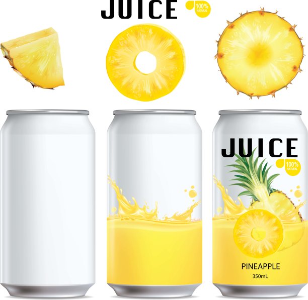 菠萝汁装罐头的菠萝汁图片下载