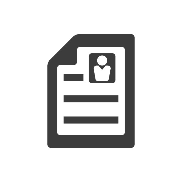 求职简历矢量图标图片下载