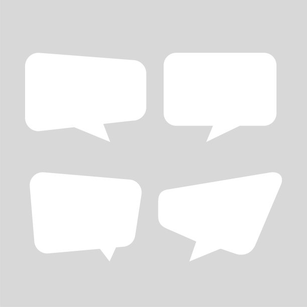 白色语音泡泡广场上孤立的灰色软，气球消息图标用于聊天和聊天，语音泡泡用于聊天交流的概念，对话框用于聊天文本的复制空间图片下载