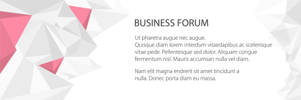 带有三角形图案的横幅图片下载