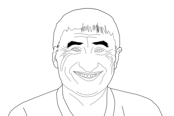 有吸引力的年轻人，轮廓男人微笑图片下载