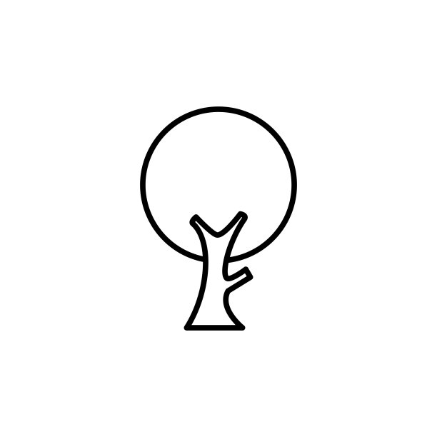 插图向量图形的树图标模板图片下载