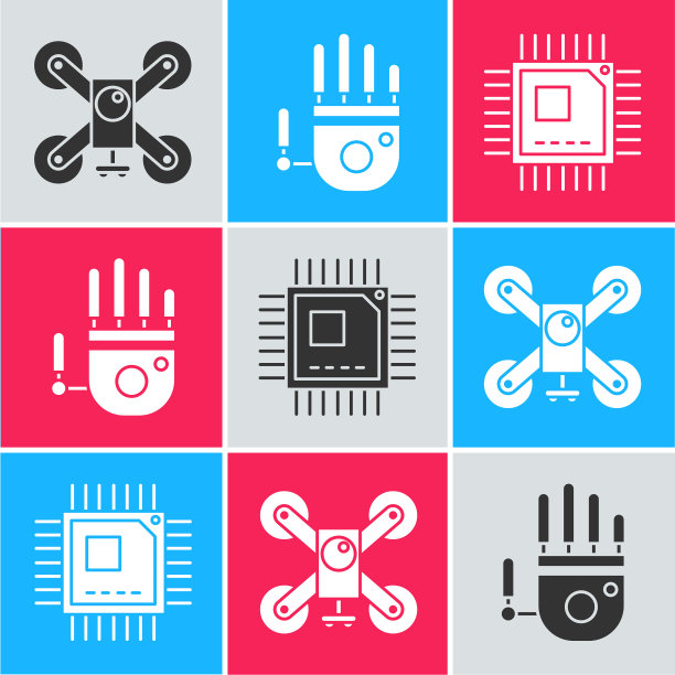 设置无人机飞行与行动相机机械图片下载