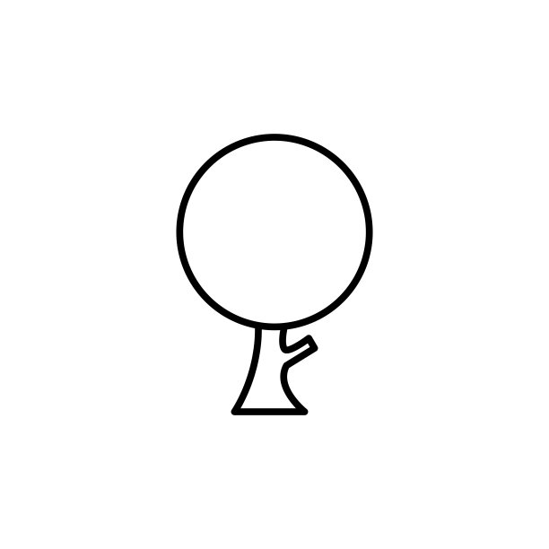 插图向量图形的树图标模板图片下载