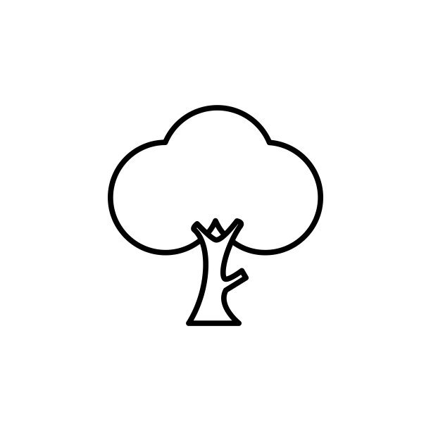 插图向量图形的树图标模板图片下载