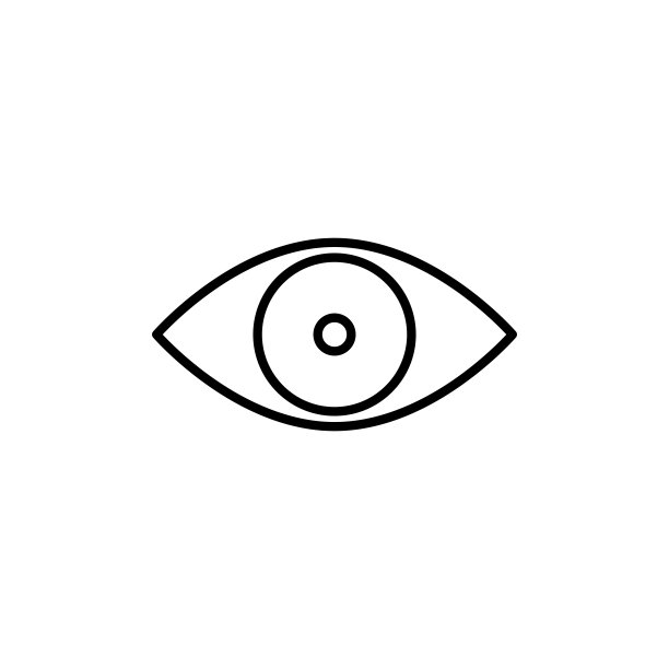插图向量图形的眼睛图标模板图片下载
