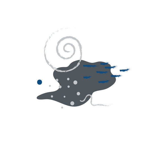 矢量抽象平面插图。灰色和蓝色和白色的图片。在白色正方形中居中构图。图片下载