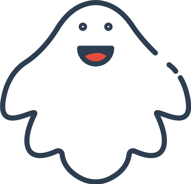 可爱鬼万圣节相关图标幽灵标志图片下载