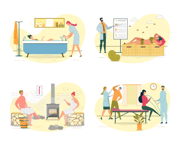 医疗程序蜜蜂治疗热水澡或桑拿浴图片下载