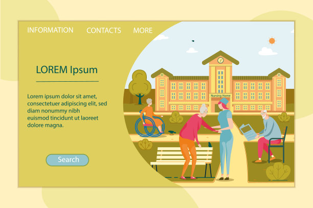 在大型疗养院照顾老人图片下载