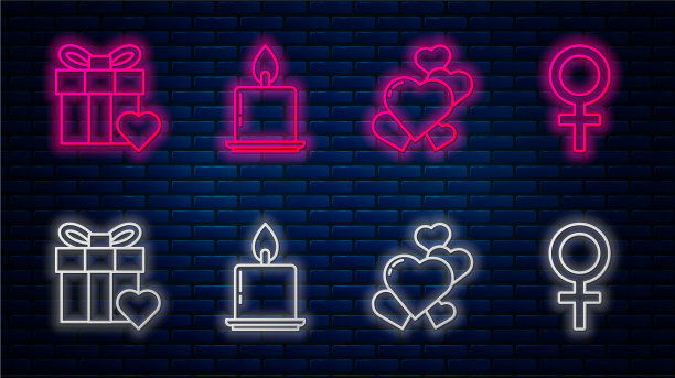 设行燃烛心和心礼盒图片下载