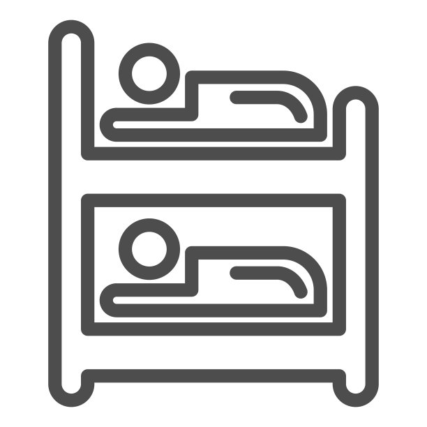 双层床线是两人睡觉的地方图片下载