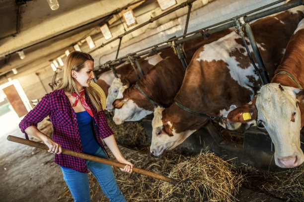 年轻的女农民图片下载