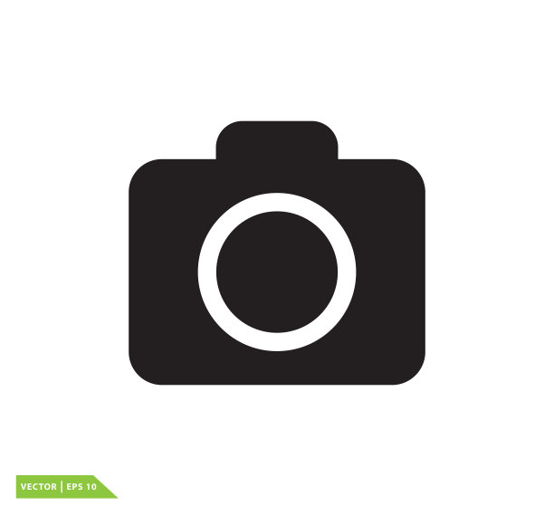 相机图标矢量标志模板图片下载