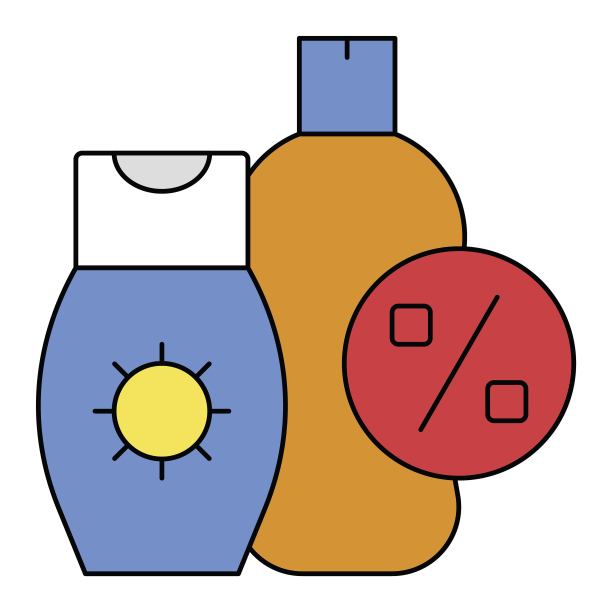 防晒霜图标，夏季销售相关矢量图片下载