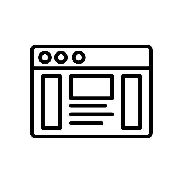 浏览器、网站、新闻图标。用于UI和UX、网站或移动应用程序的互联网浏览器图标的简单线条、轮廓矢量元素图片下载