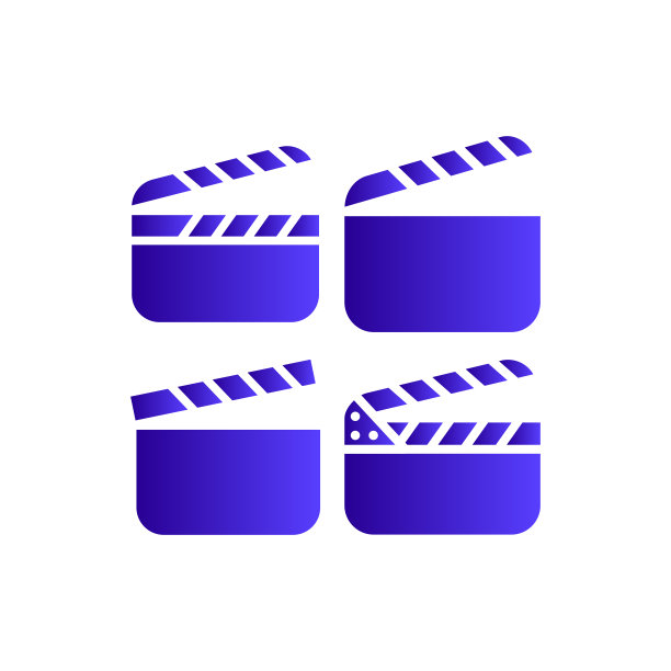 克拉珀图标时尚的平面设计图片下载