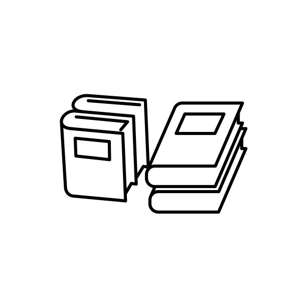 插图矢量图形的书图标模板图片下载