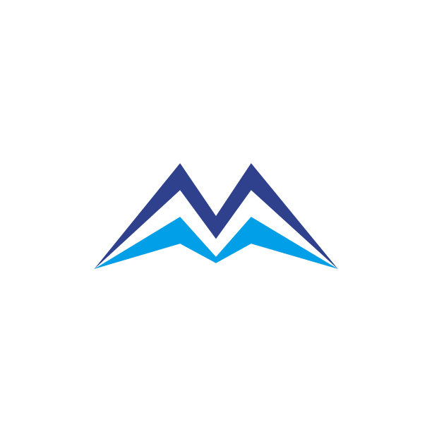 M字母标志设计模板图片下载
